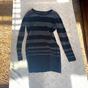 AB Studio Stripped Black & Gray Dress or Shirt 🖤